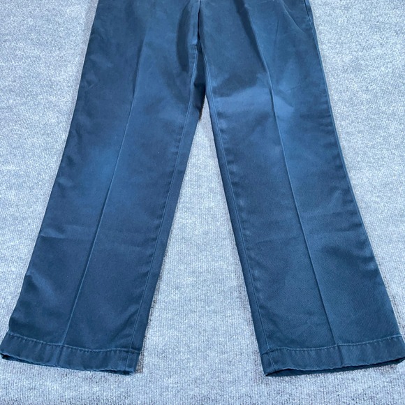 Jos. A. Bank Traveler Pants Men 34x32 Blue Flat Front Original Fit Cotton #AB475 - Picture 4 of 12